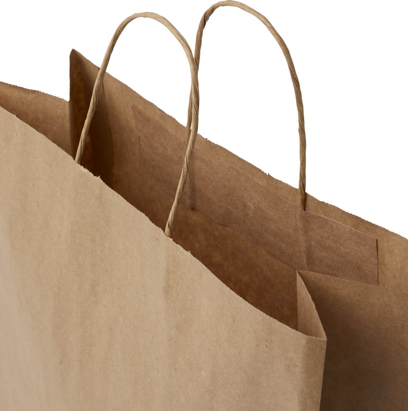 Kraft 80-90 g/m2 paper bag with twisted handles - 32 x 12 x 40 cm - Image 10