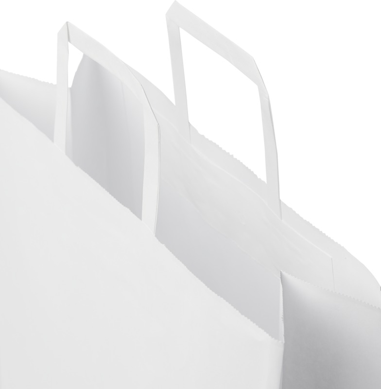 Kraft 80-90 g/m2 paper bag with flat handles - 32 x 12 x 40 cm - Image 4