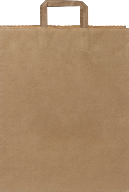Kraft 80-90 g/m2 paper bag with flat handles - 32 x 12 x 40 cm - Image 7