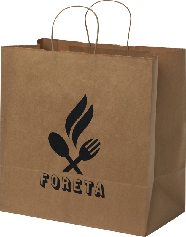 Kraft 80-90 g/m2 paper bag with twisted handles - 34 x 20 x 35 cm - Image 7