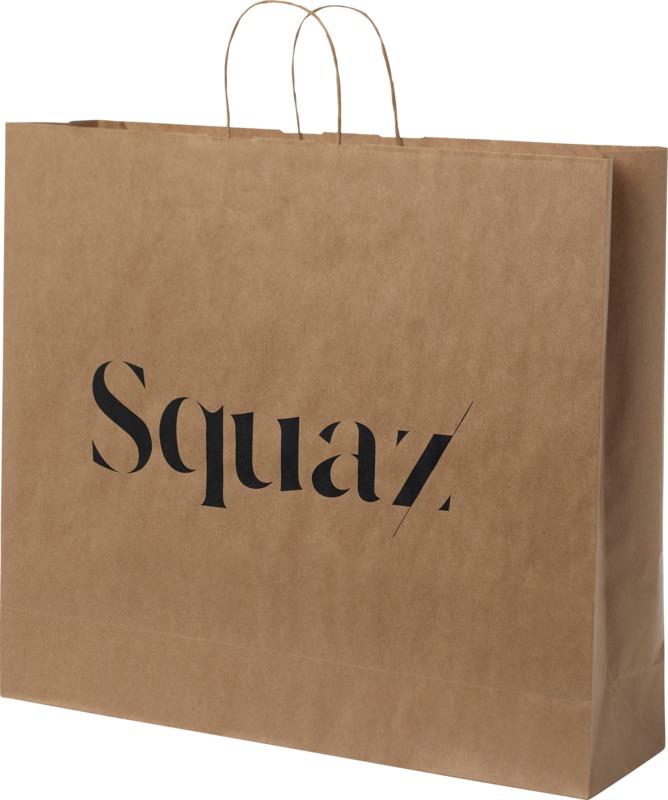 Kraft 90-100 g/m2 paper bag with twisted handles - 49.5 x 14 x 44 cm - Image 7