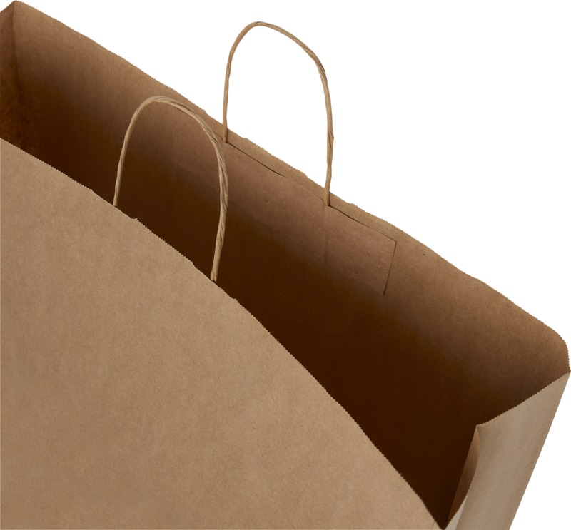 Kraft 90-100 g/m2 paper bag with twisted handles - 49.5 x 14 x 44 cm - Image 10