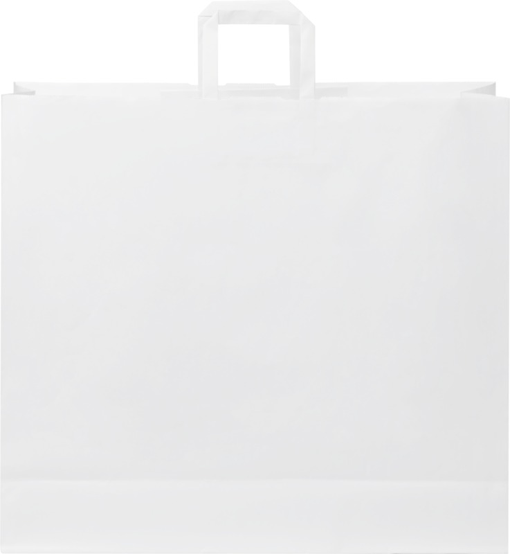 Kraft 90-100 g/m2 paper bag with flat handles - 49.5 x 14 x 44 cm - Image 2