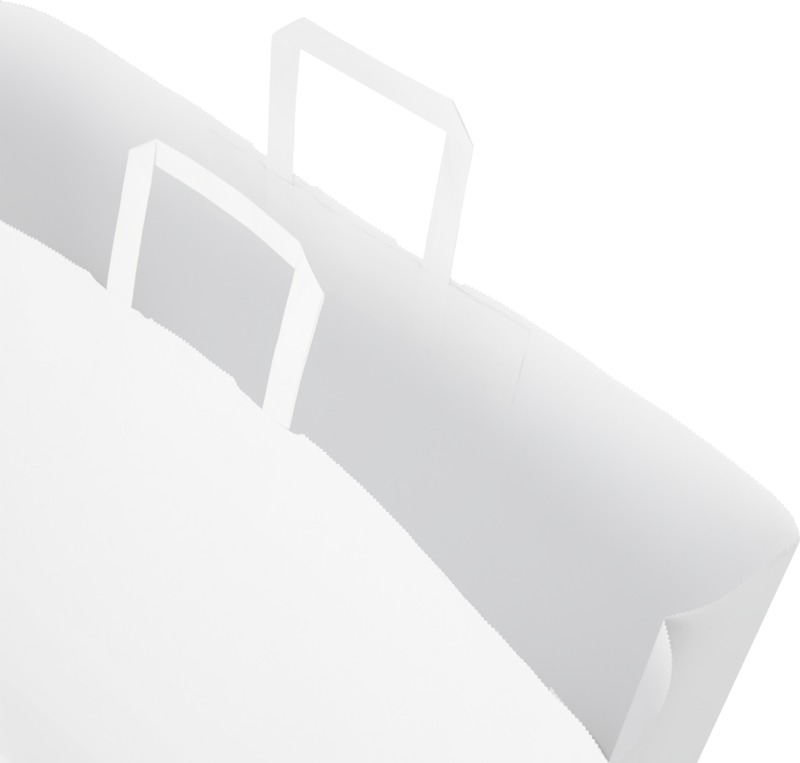 Kraft 90-100 g/m2 paper bag with flat handles - 49.5 x 14 x 44 cm - Image 4