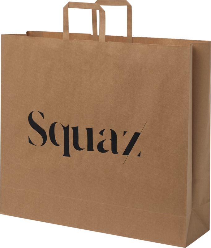 Kraft 90-100 g/m2 paper bag with flat handles - 49.5 x 14 x 44 cm - Image 6