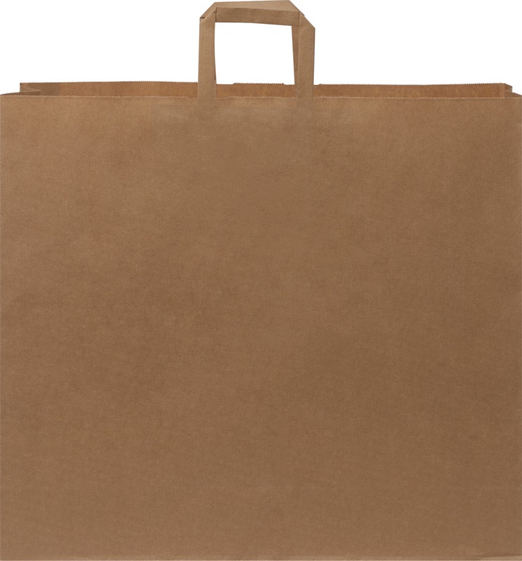 Kraft 90-100 g/m2 paper bag with flat handles - 49.5 x 14 x 44 cm - Image 8