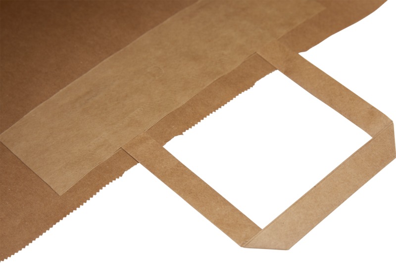 Kraft 90-100 g/m2 paper bag with flat handles - 49.5 x 14 x 44 cm - Image 10