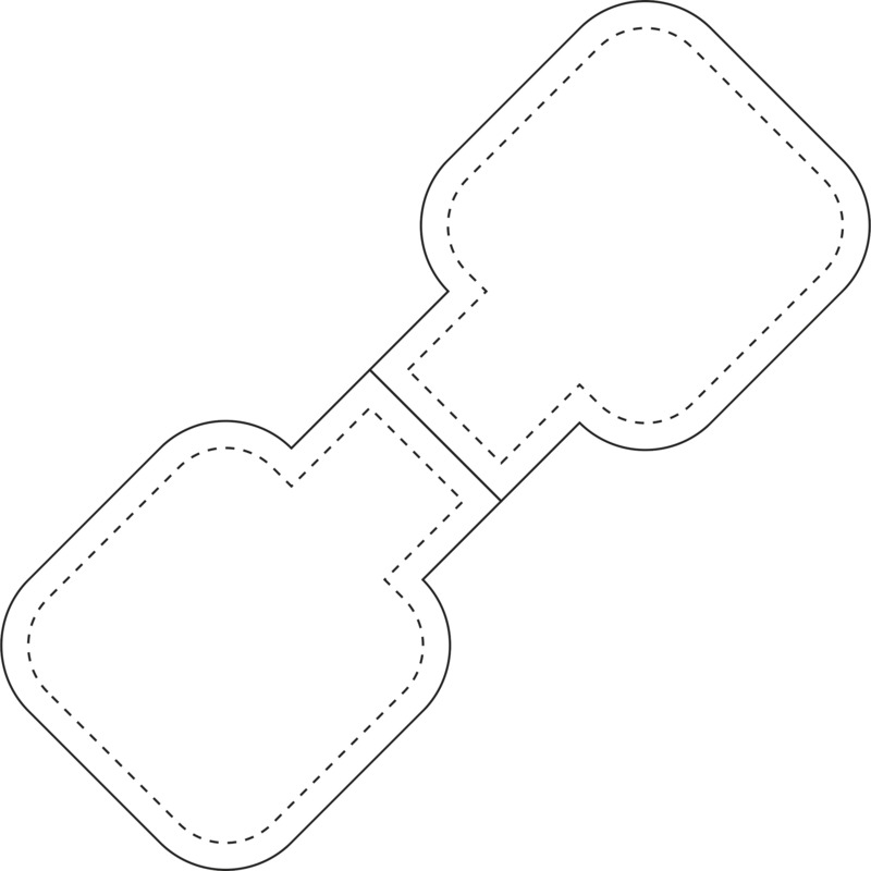 RFX™ M-10 square reflective PVC magnet - Image 4