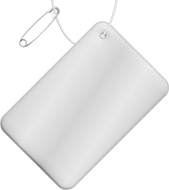 RFX™ H-10 rectangular reflective TPU hanger small
