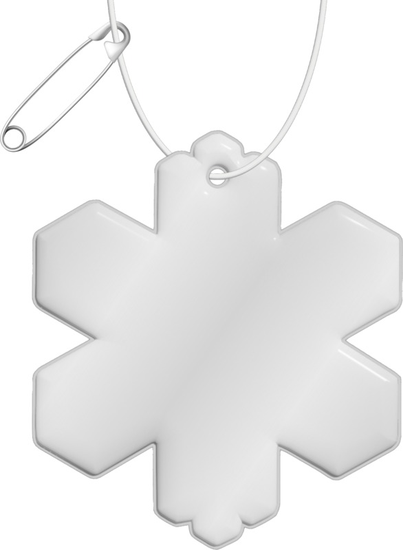 RFX™ H-10 snowflake reflective PVC hanger