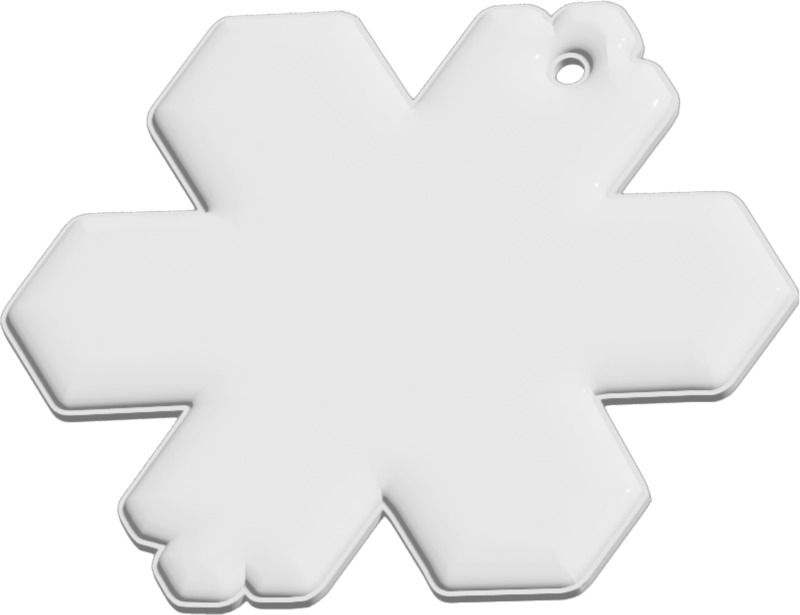 RFX™ H-10 snowflake reflective PVC hanger - Image 2