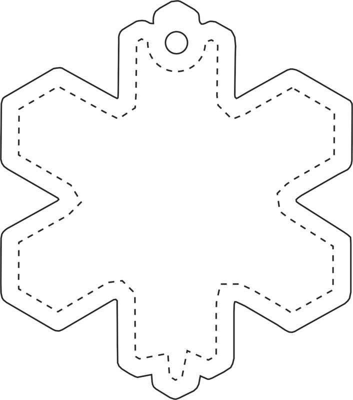 RFX™ H-10 snowflake reflective PVC hanger - Image 3