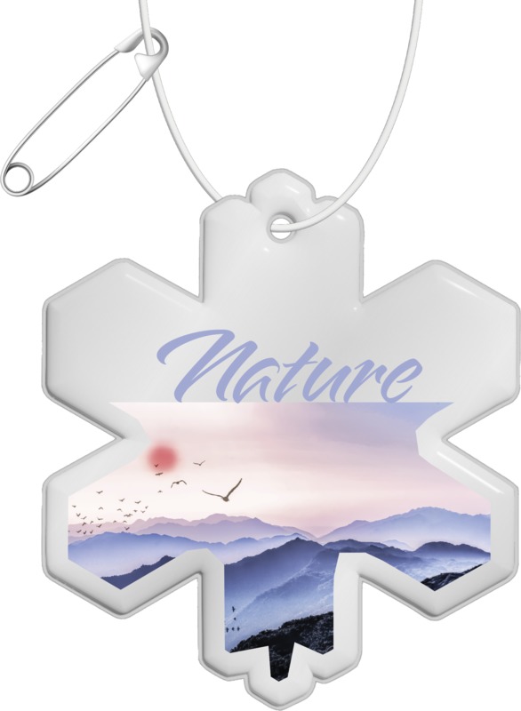 RFX™ H-10 snowflake reflective PVC hanger - Image 4