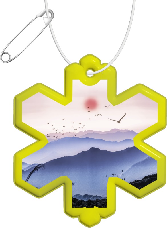 RFX™ H-10 snowflake reflective PVC hanger - Image 8