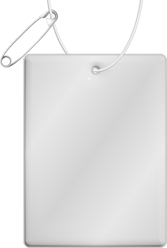 RFX™ H-12 rectangular reflective PVC hanger large