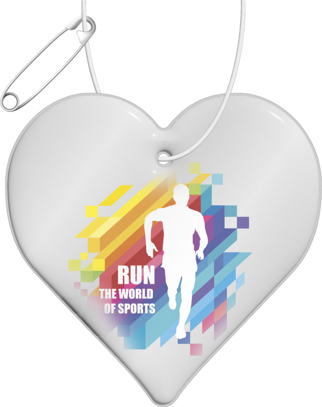 RFX™ H-16 heart-shaped lightweight reflective PVC hanger - Image 4