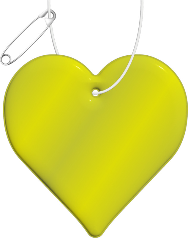 RFX™ H-16 heart-shaped lightweight reflective PVC hanger - Image 5