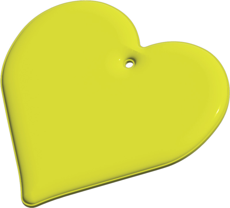 RFX™ H-16 heart-shaped lightweight reflective PVC hanger - Image 6