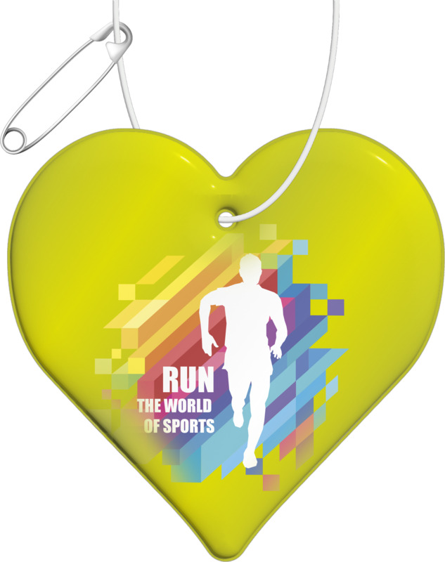 RFX™ H-16 heart-shaped lightweight reflective PVC hanger - Image 8