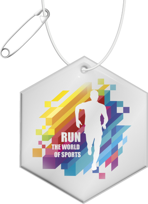 RFX™ H-12 hexagon lightweight reflective PVC hanger - Image 4