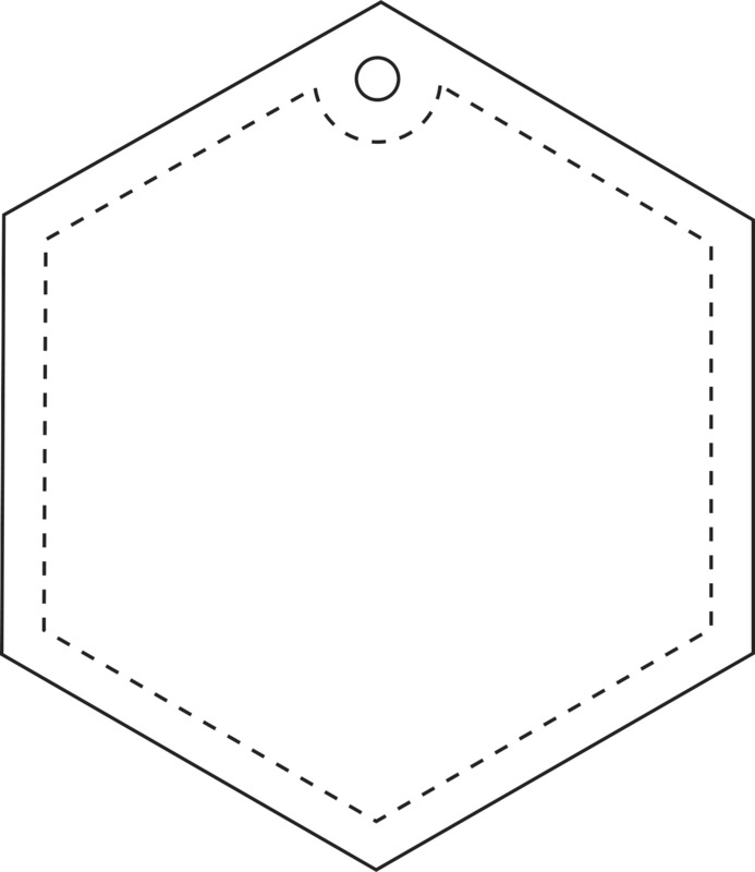 RFX™ H-12 hexagon lightweight reflective PVC hanger - Image 7