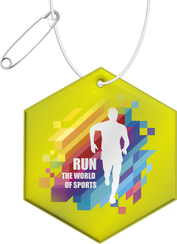 RFX™ H-12 hexagon lightweight reflective PVC hanger - Image 8