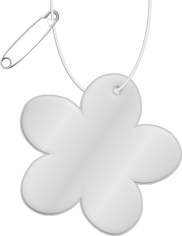 RFX™ H-13 flower-shaped lightweight reflective PVC hanger