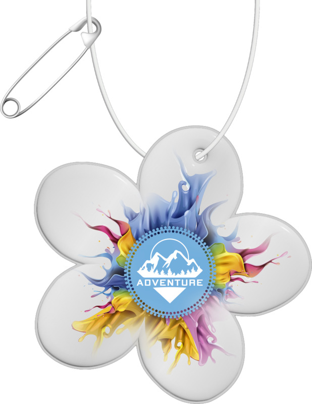 RFX™ H-13 flower-shaped lightweight reflective PVC hanger - Image 4