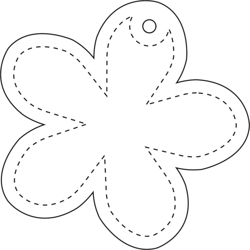 RFX™ H-13 flower-shaped lightweight reflective PVC hanger - Image 3