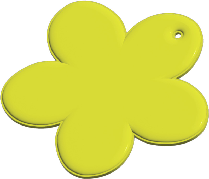 RFX™ H-13 flower-shaped lightweight reflective PVC hanger - Image 6