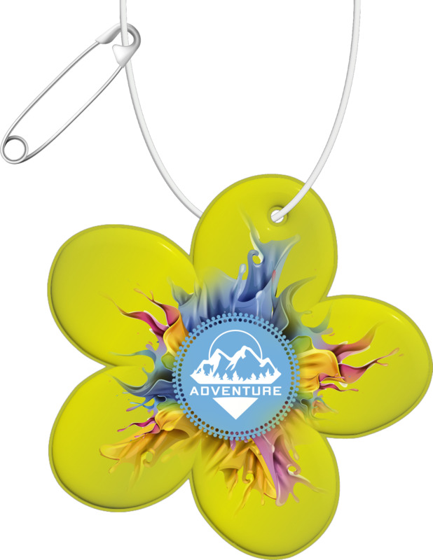RFX™ H-13 flower-shaped lightweight reflective PVC hanger - Image 8