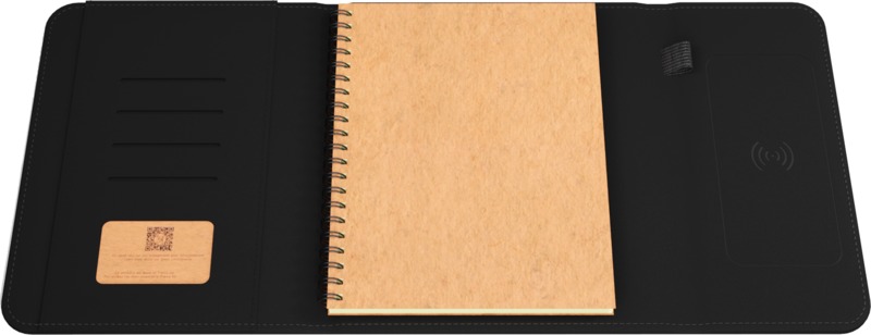 SCX.design O18 A5 notebook with 5W wireless 4000 mAh powerbank and light-up logo - Image 4