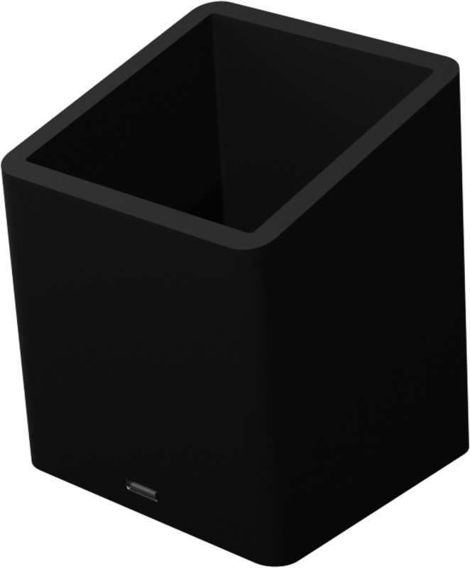 SCX.design O11 antibacterial light-up logo pencil holder with dual USB output - Image 3