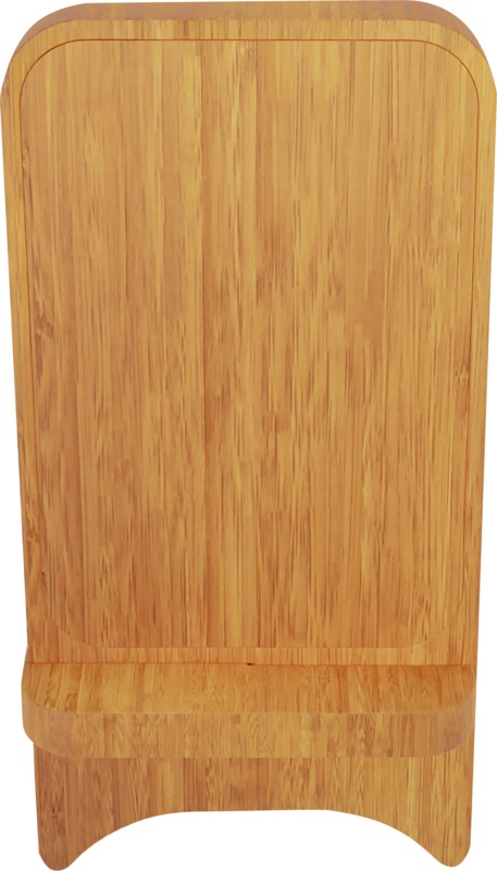 SCX.design W26 10W wooden wireless charging phone stand with light-up logo - Image 2