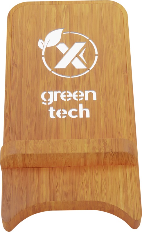 SCX.design W26 10W wooden wireless charging phone stand with light-up logo - Image 3