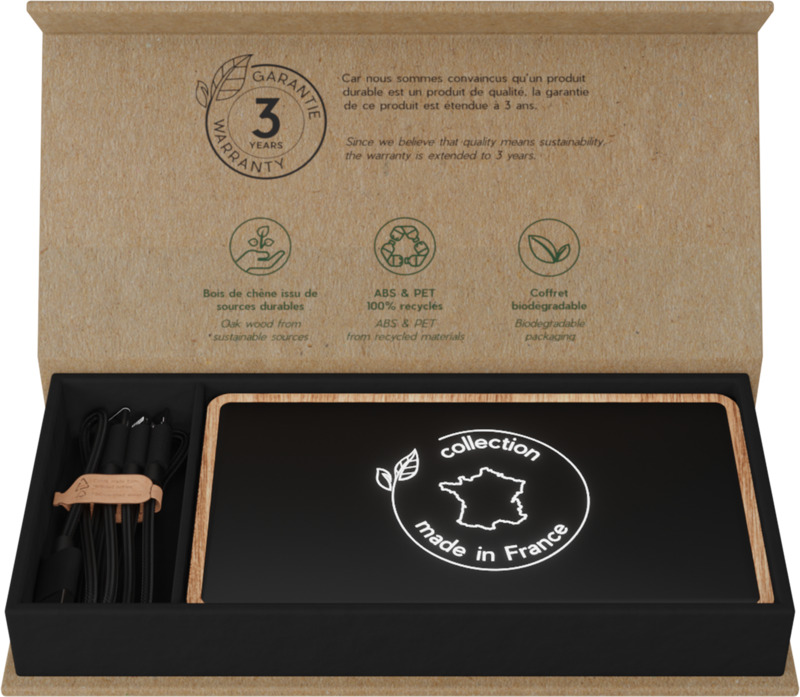 SCX.design P34 5000 mAh wooden wireless power bank - Image 4