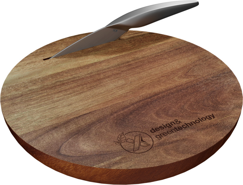 SCX.design K03 wooden cutting board and knife set