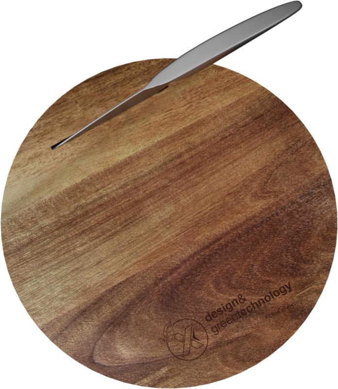 SCX.design K03 wooden cutting board and knife set - Image 3