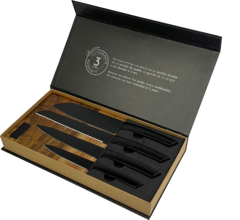 SCX.design K04 kitchen knives and cutting board set - Image 4