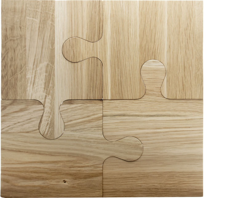 SCX.design K05 oak puzzle cutting board