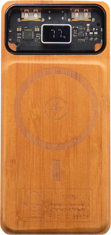 SCX.design P48 10.000 mAh magnetic 15W wooden power bank