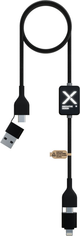 SCX.design C32 60W switch charging cable with light-up logo