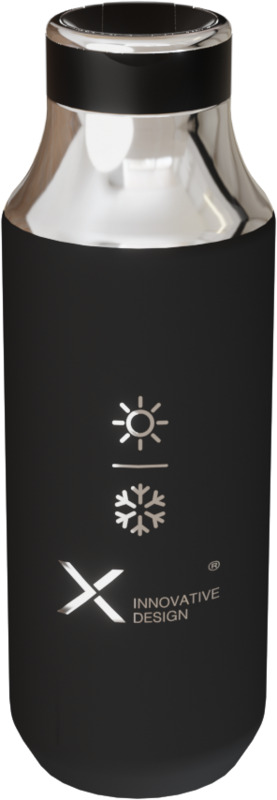 SCX.design D12 500 ml insulated stainless steel water bottle with straw