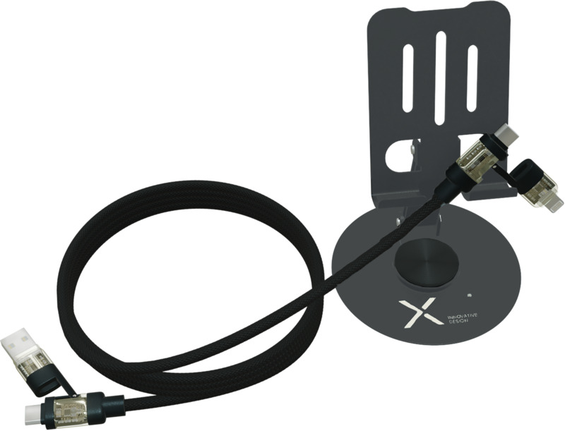 SCX.design O34 360° phone stand with 240W 4-in-1 charging cable - Image 4