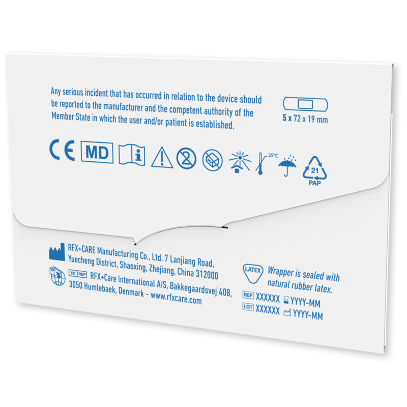 5-pieces customisable plasters with full colour printed kraft paper envelope - Image 3