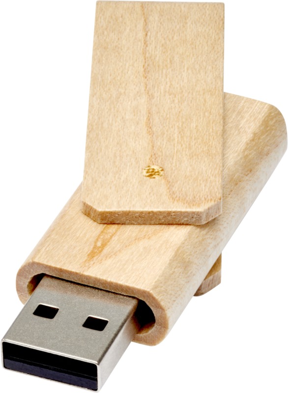 Rotate wooden USB