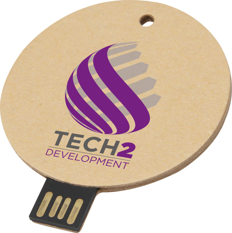 Round recycled paper USB 2.0 - Image 6