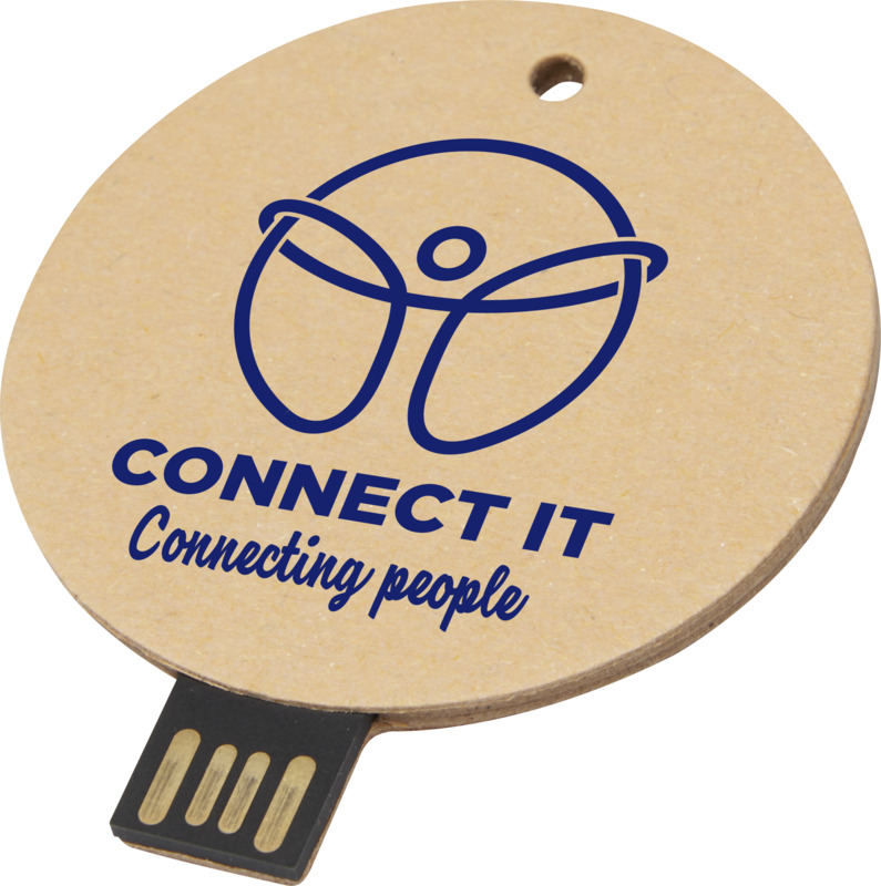 Round recycled paper USB 2.0 - Image 42