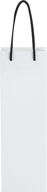 Handmade 170 g/m2 integra paper wine bottle bag with plastic cord handles - 12 x 9 x 37 cm - Image 11