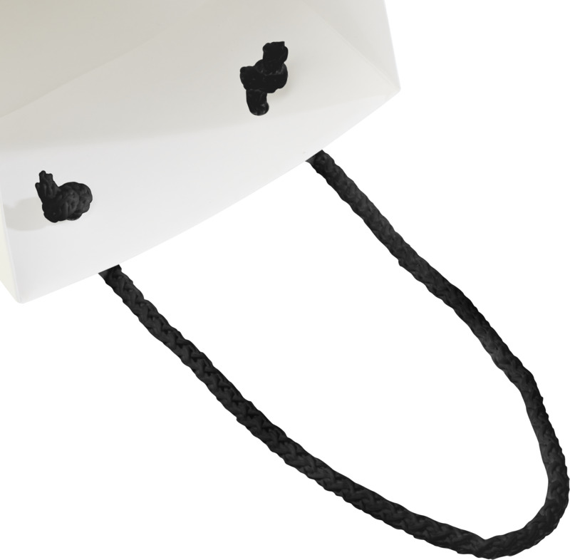 Handmade 170 g/m2 integra paper wine bottle bag with plastic cord handles - 12 x 9 x 37 cm - Image 14